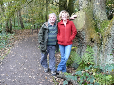 Bill Oddie and Kate Humble at Mere Sands Wood for Autumn Watch