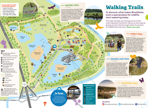 Reserve map with routes