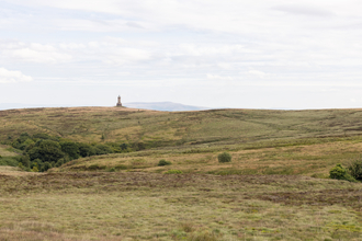 Darwen tower in the distance on Darwen Moor.