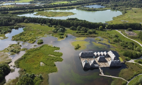 Aerial shot of the site by ITV news