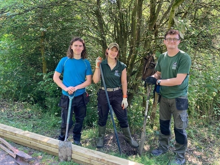 Hannah with colleagues Mark Forristal (left) and Matt Freeman (right)