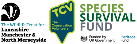 Logos of Lancashire Wildlife Trust, The Conservation Volunteers & the Species Survival Fund