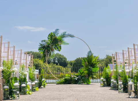 An outdoor ceremony at Brockholes - Kenny Glover at Lark Photography